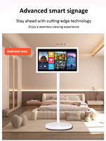 21.5 pouces Portable Smart TV Interactive Tactile Mobile Portable Écran Tactile Smart TV Sur Roues