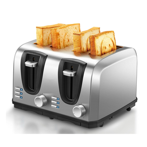 <span class=keywords><strong>Tostadora</strong></span> de 4 rebanadas Pantalla táctil <span class=keywords><strong>Ranura</strong></span> larga de 1,5 ", <span class=keywords><strong>tostadora</strong></span> de pan inteligente de acero inoxidable para Bagel Muffin Waffle, temporizador, descongelación, recalentamiento - Product Image 5