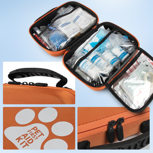 Botiquín de Primeros Auxilios para Perros y Gatos, Bolsa Médica Veterinaria, Suministros Médicos de Emergencia, <span class=keywords><strong>Manual</strong></span>, Tela de Nailon Resistente, Color Rojo, Marca Kebon Lifetime - Product Image 5
