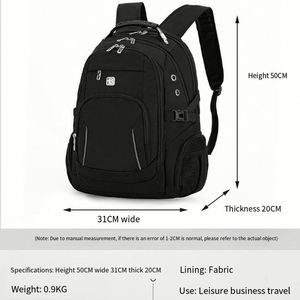 Custom logo Men Briefcases Outdoor Sports <b>Black</b> Rucksacks Custom Bagpack Waterproof Bag Pack Travel Laptop Bag <b>Backpack</b> - Product Image 5