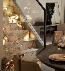 Dalles de marbre naturel de luxe, personnalisées, pour salon, revêtement mural intérieur, villa, fond de mur, sol - Product Image 1