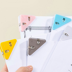 Triangular Corner <b>Clip</b> Plastic Random Color 90 Degree Multi Functional Document Holder For Papers And Exam Sheets - Product Image 4
