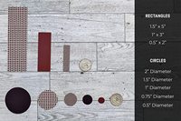 Papier de frappe assorti avec adhésif pré-découpé en cercles pour un Match facile cercle d'éclairage autocollant de gâche assorti