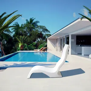 2024最新的塑料户外露台躺椅游泳池日光浴沙滩椅