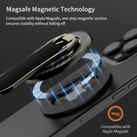 Nouveau Ultra Slim 360 °   Support magnétique en métal pliable avec anneau de maintien pour téléphone portable