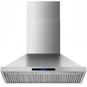 Hotte de cuisine électrique 48 pouces 1800 CFM avec arrêt temporisé, double moteur, télécommande, 3 vitesses, filtre à déflecteurs, en acier inoxydable, pour usage domestique, LED - Product Image 1