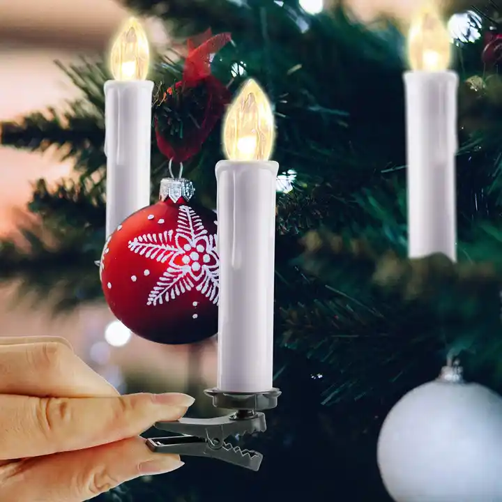 LED Christmas Candles With Remote Control, Flameless for (10 PCS Warm White) From m.alibaba.com