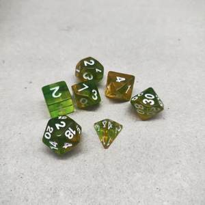 Dados DND poliédricos de alta calidad, dados a granel de plástico acrílico de madera de resina cuadrada de lujo, buen precio al por mayor para jugadores - Product Image 6