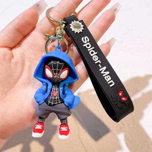 1500 Kinds Rubber 3D Anime PVC Cartoon <strong>Spidermaned</strong> Spidered Maned Keychain Silicone Key Chain <strong>Ring</strong> 1Pcs Opp Bag Package - Product Image 6