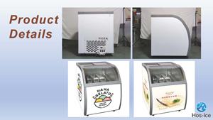 <span class=keywords><strong>Vitrina</strong></span> Congeladora para Máquina de Helados, Exhibidor Comercial para Atraer Clientes, para Gelato, Yogurt Congelado y Pasteles - Product Image 3