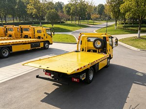 Camion de dépannage à plateau hydraulique Foton Aumark 4x2 5 tonnes, direct usine, pour le sauvetage routier de deux véhicules - Product Image 6