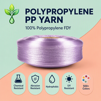 Fast Delivery 500+ Colors Multifilament Yarn Acidproof FDY 100% Polypropylene Yarn Hilo PP 300D for Webbing Rope