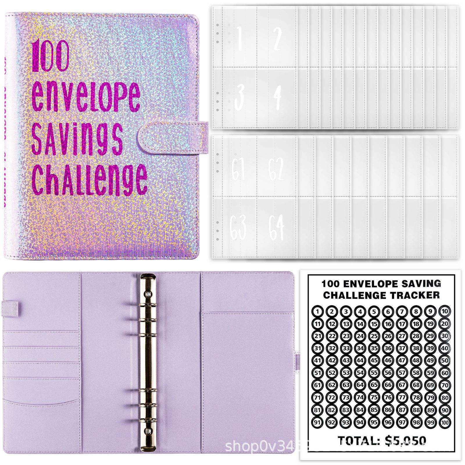 A5 ยิปซ์สีม่วงเข้าชุด