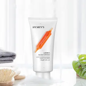 OEM HEMEY'S private label blood orange exfoliating whitening natural face cleansing foam gel face cleanser