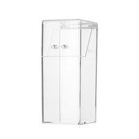 Boîte de rangement pour masques jetables en plastique, organisateur domestique, anti-poussière, résistant à l'humidité, empilable, style japonais, 1 litre
