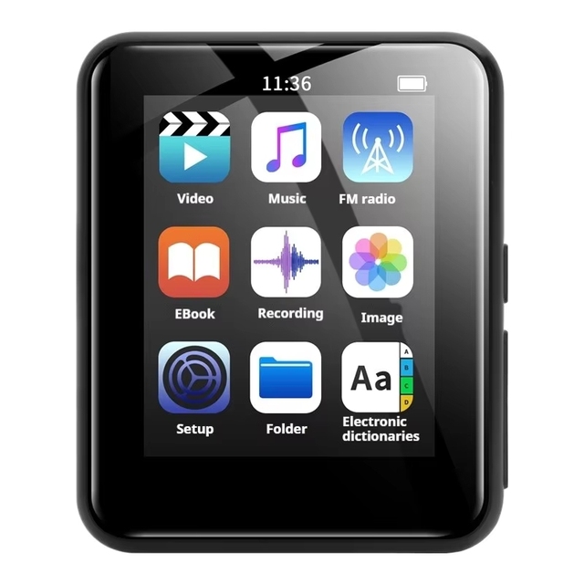 2.4 Inch for Mini MP3 Player 4 Touch Screen Radio Music with Built-in Speaker Android OS Kids Students