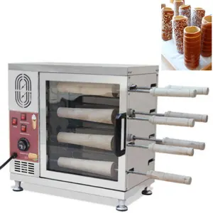 Máquina de rollos de pan horneado JUYOU, máquina comercial para hacer pasteles de chimenea, horno de pastel de chimenea Kurtos Kalacs de nueva condición