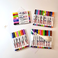 Ensemble de 8/12 stylos magiques pour dessin sur l'eau, peinture flottante, marqueur effaçable à sec pour tableau blanc, pour enfants