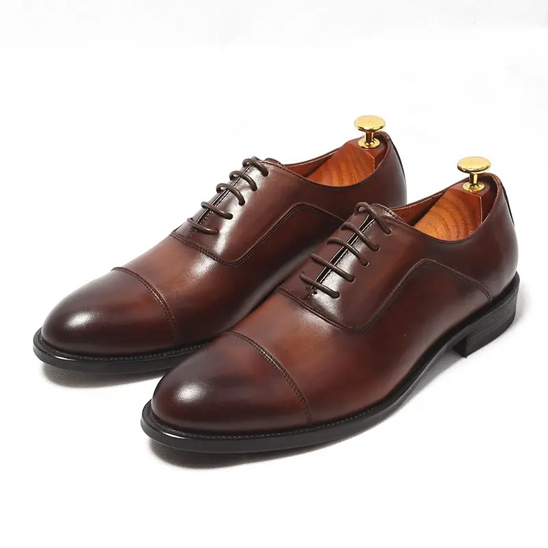 Cheap Italian Men Formal Dress Shoes Brand Men Genuine Leather Shoes Men Classic Business Gentleman Plus Big Size 38-46