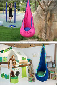 Su misura All'aperto durevole per Bambini sedia appesa bambino amaca altalena con luce LED <span class=keywords><strong>Nylon</strong></span> sensoriale amaca per soggiorno - Product Image 6