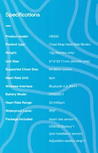 Stylish Ring Design Sports Band Heart Rate Monitor ABS Material Android OS USB Charging Waterproof Unisex Comfortable Convenient - Product Image 4
