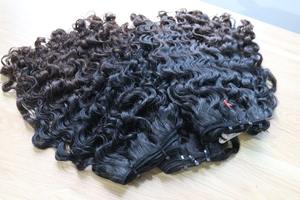 Cheveux de trame de boucles birmanes-Cheveux humains 100% noirs naturels (cheveux vierges) de qualité supérieure pour la fabrication de perruques Double trame - Product Image 4