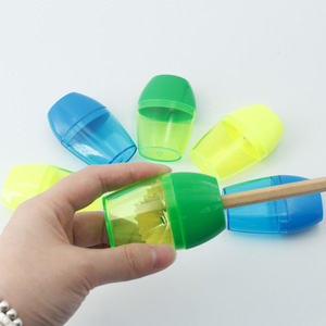 <span class=keywords><strong>Taille</strong></span>-<span class=keywords><strong>crayon</strong></span> compact en plastique classique multi-couleurs durable à un seul trou, directement du fabricant, pour étudiants - Product Image 3