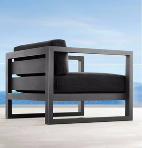 Stock <span class=keywords><strong>de</strong></span> piscine populaire <span class=keywords><strong>jardin</strong></span> cadre noir coussin métal <span class=keywords><strong>fer</strong></span> personnalisé ensembles <span class=keywords><strong>de</strong></span> <span class=keywords><strong>salon</strong></span> Patio terrasse meubles d'extérieur canapé - Product Image 3