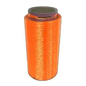 Orange Lieferant Hochfestes rohes Polyester-Filament garn für Kletterseil Sicherheits gurt Hebeband