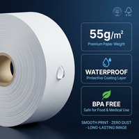 Papier thermique pour reçus de caisse, blanc, économique, en gros rouleaux, pour transfert thermique