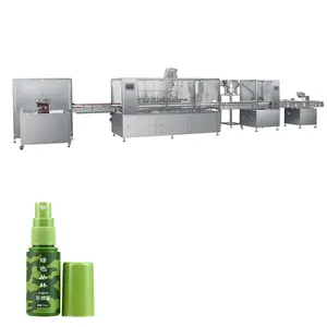 Full-automatic 2/5/10L piston pump oil water shampoo cream bottle Liquid Filling Capping and Labeling Line packing Machine