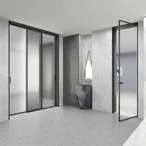 Deioux Safety Glass Casement Door Hurricane Impact <b>Swing</b> Hinged for Patio Exterior Entry Bedroom Apartment Supermarket - Product Image 1