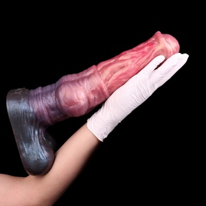 FAAK Dildo de Caballo de Fantasía Suave, Tallas S M L, con Ventosa, Plug Anal, Doble Capa de Silicona, Pene, Masturbador Femenino - Product Image 4