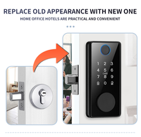 Serrure numérique intelligente DS01 pour maison intelligente avec empreinte digitale et remplacement de serrure numérique intelligente