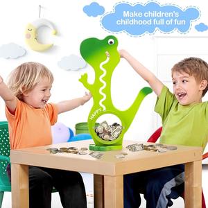 Creative nouvel animal en bois dinosaure <span class=keywords><strong>girafe</strong></span> pingouin <span class=keywords><strong>tirelire</strong></span> pièce de monnaie billet chien <span class=keywords><strong>tirelire</strong></span> - Product Image 4