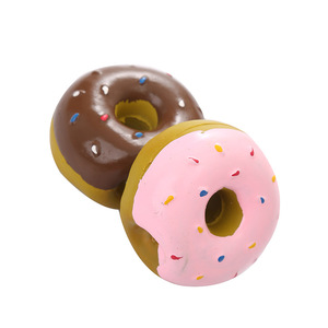 FuturePets köpek çiğneme oyuncakları kırılmaz gıcırtılı lateks Donut çiğnemek oyuncak köpek Bite dayanıklı oyuncak Pet Donut - Product Image 3