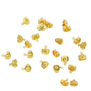 Gold Plated <b>Butterfly</b> <b>Earring</b> <b>Backs</b> Stud Findings <b>For</b> Jewelry Making 18K 14K Real Gold Metal Components - Product Image 4