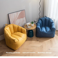 Canapé pouf DISHI au design moderne pour enfants ou adultes, fauteuil, canapé paresseux, tissu d'ameublement en tissu technique