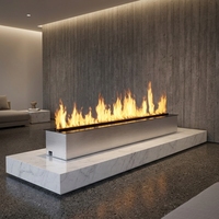 Cheminée à vapeur d'eau 3D à éthanol avec télécommande pour décoration intérieure, fournie par le fabricant