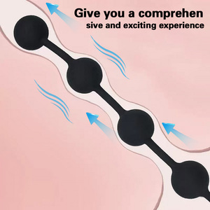 SEXBAY Plug Anale in Silicone per Principianti con Anello di Trazione, Diverse Misure per Uomini <span class=keywords><strong>e</strong></span> Donne, Giocattoli Sessuali per Adulti - Product Image 2