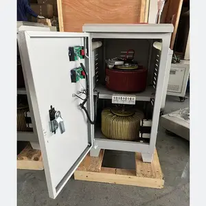 SVC 10KW 10KVA 15KVA ทองแดงเซอร์โวมอเตอร์ควบคุมแรงดันไฟฟ้า120V 220V 230V ควบคุมแรงดันไฟฟ้าอัตโนมัติโคลง