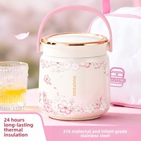 Offre Spéciale – Boîte à lunch isotherme en acier inoxydable 316 pour employés de bureau – Tasse à cuisson lente, pot à soupe Bento, boîte Bento haut de gamme 1,2 L