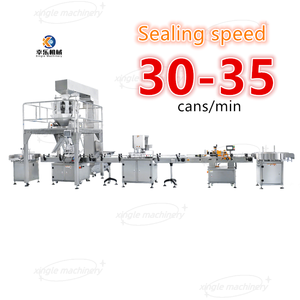 أوزان حبوب الفول الجوز أتوماتيكية حبوب البن والحلوى الحبيبية للفواكه المجففة وزنها ملء خط تغطية للأغذية - Product Image 3