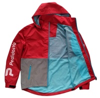 Veste imperméable pour livreur de nourriture personnalisée, imperméable avec doublure en maille, capuche amovible, logo réfléchissant