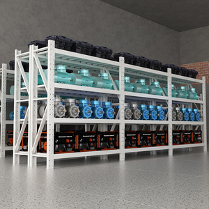 Kim loại Kho Giá 4 lớp kho thông minh Kệ hạ gục thiết bị lưu trữ Kệ - Product Image 5