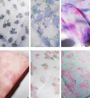 Polyester nylon 10D 30D 70D ignifuge teint ou imprimé organza fantaisie robe de mariée brillante disponible robe en mousseline de soie maille