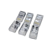 Kabel jaringan 3U konektor steker Modular kawat bahan Pc jaringan 6 Cat7 Utp Rj45 8P8C
