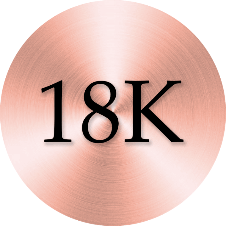 Or rose massif 18 carats
