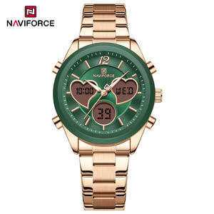 NAVIFORCE 5045 Orologio da Polso Elegante e Impermeabile per Donna con Doppio Display, Cinturino in Acciaio Inossidabile di Lusso - Product Image 4