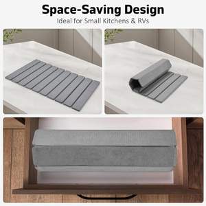 Alfombrilla de Baño de Piedra de Diatomita de Lujo, Plegable, Multifuncional, de Secado Rápido, Tallada, para Mayor Comodidad en el Baño - Product Image 3